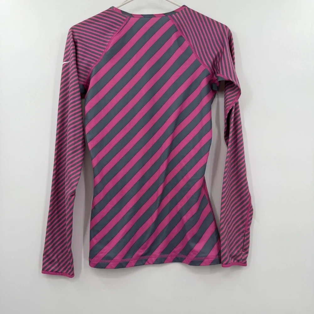 Nike pro striped long sleeve small